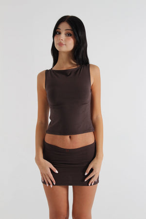 Chocolate Iris Top